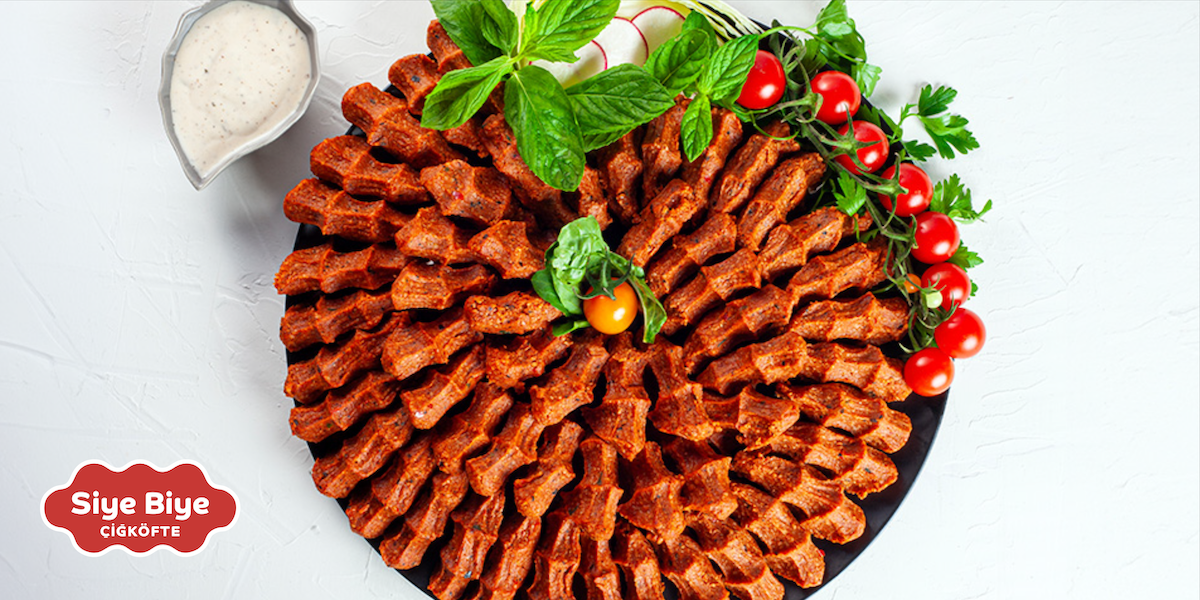 Siyebiye Çiğ Köfte ürün sunumu
